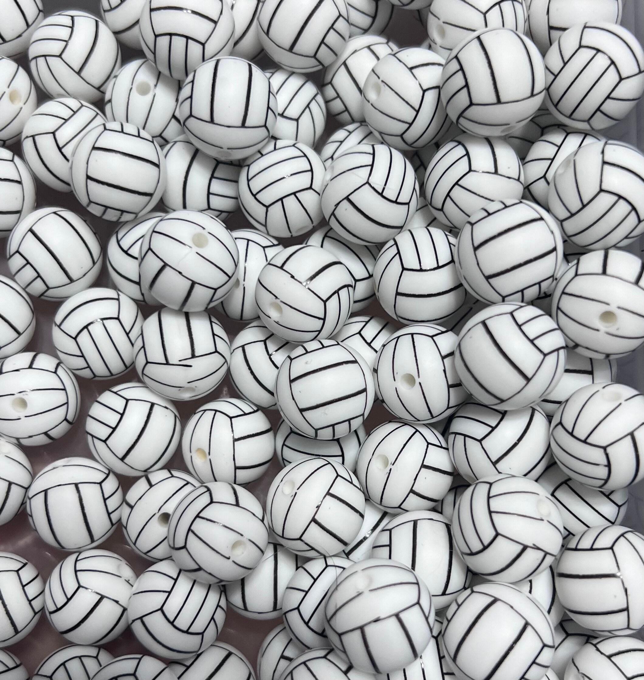 silicone 19mm volleyball beads
