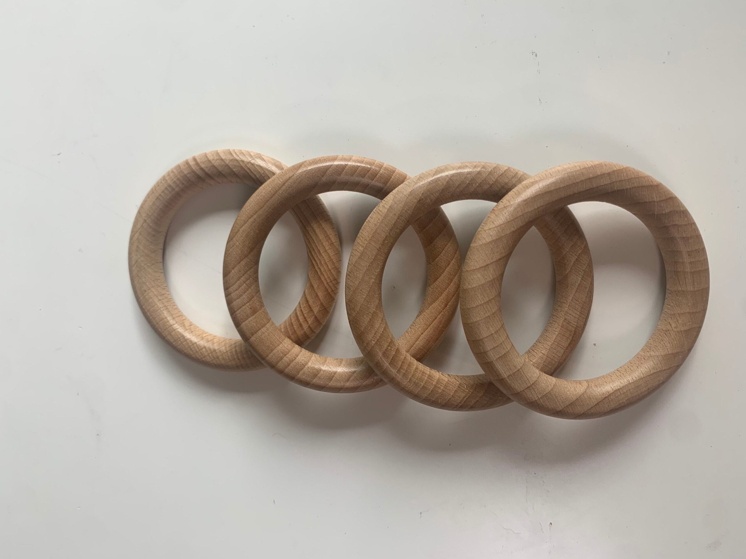 70 mm Finished Beech wooden rings