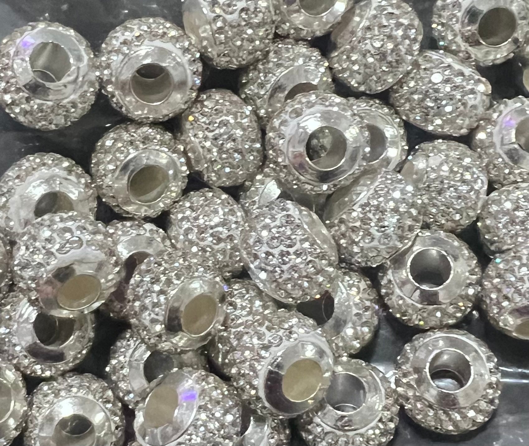 Rhinestone spacers Beads