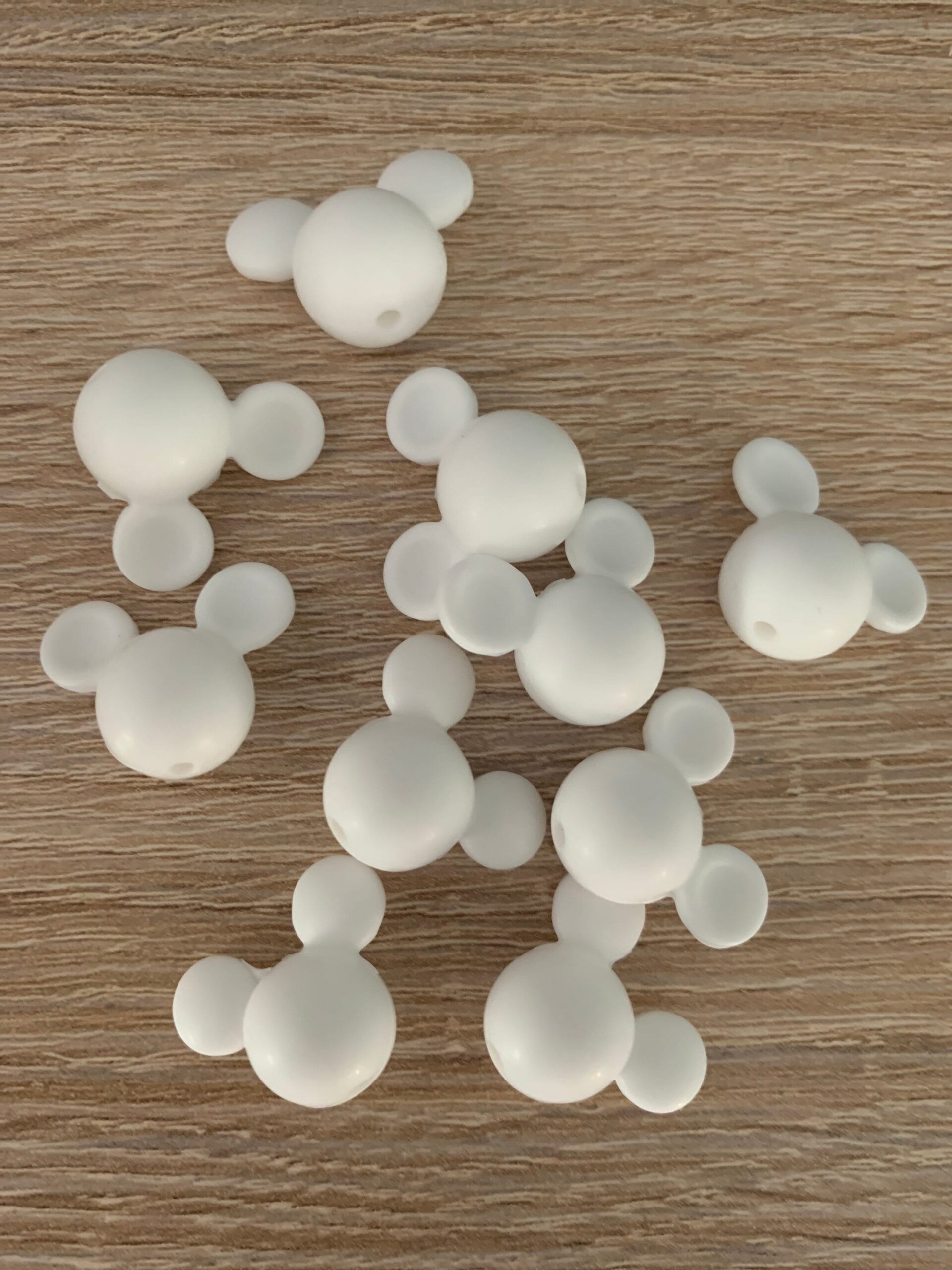 white mickey mouse beads