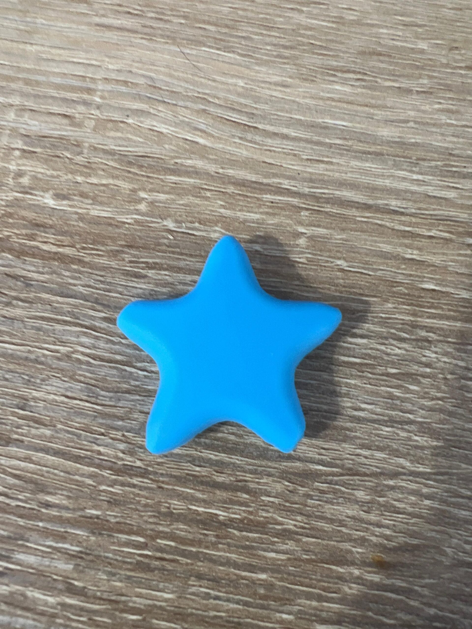 Silicone Blue Star Beads