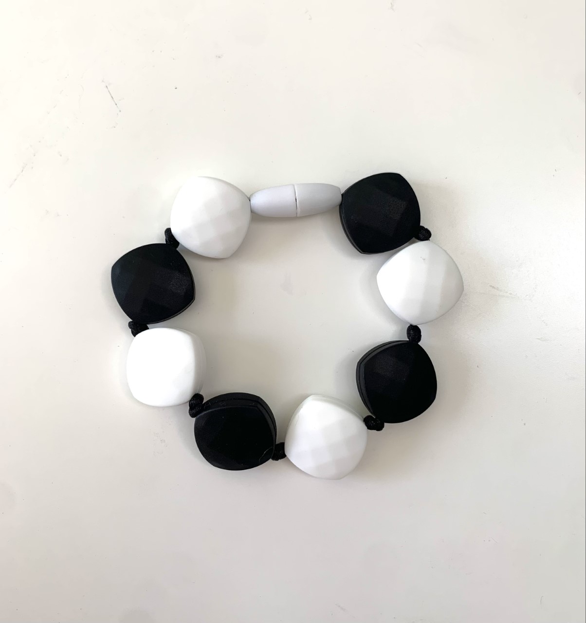 Black and White Teething Bracelet