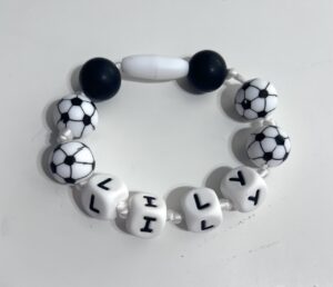 soccer ball beads bracelet