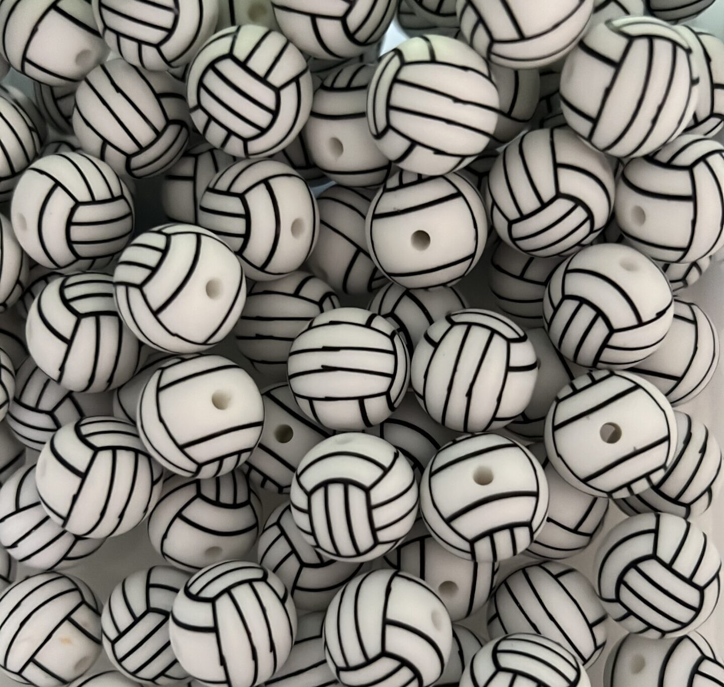 15mm Volleyball Beads