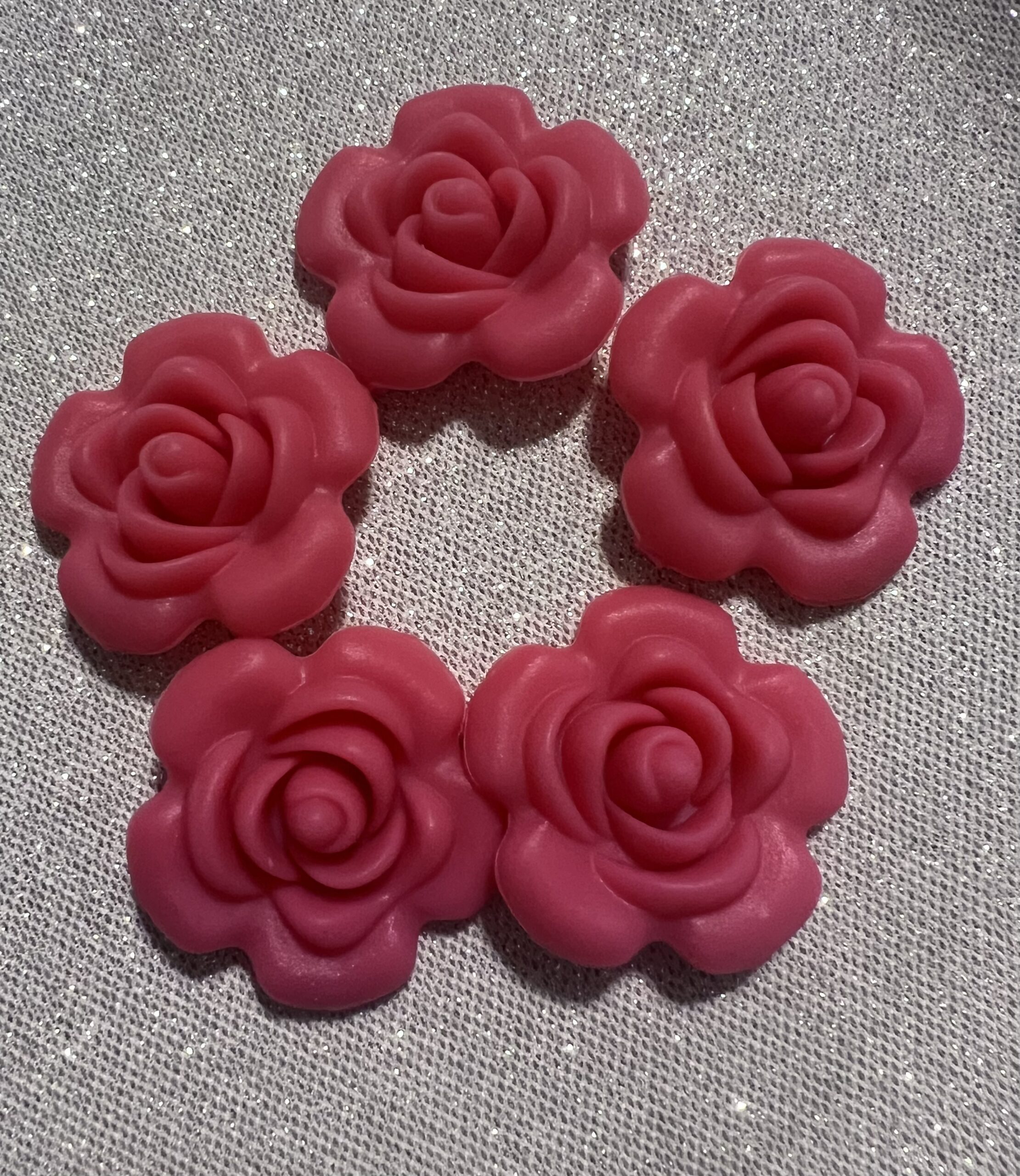 pink flower beads