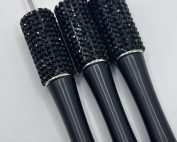Black Rhinestone Beadable Pens