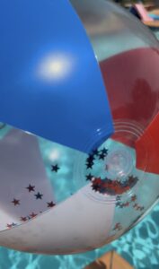 20 Labor Day Party Ideas: Hosting Essentials, Decor, Recipes & Pool Party Fun 15 usa glitter beach balls