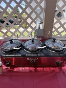20 Labor Day Party Ideas: Hosting Essentials, Decor, Recipes & Pool Party Fun 9 Tripple Buffet Slow cookers