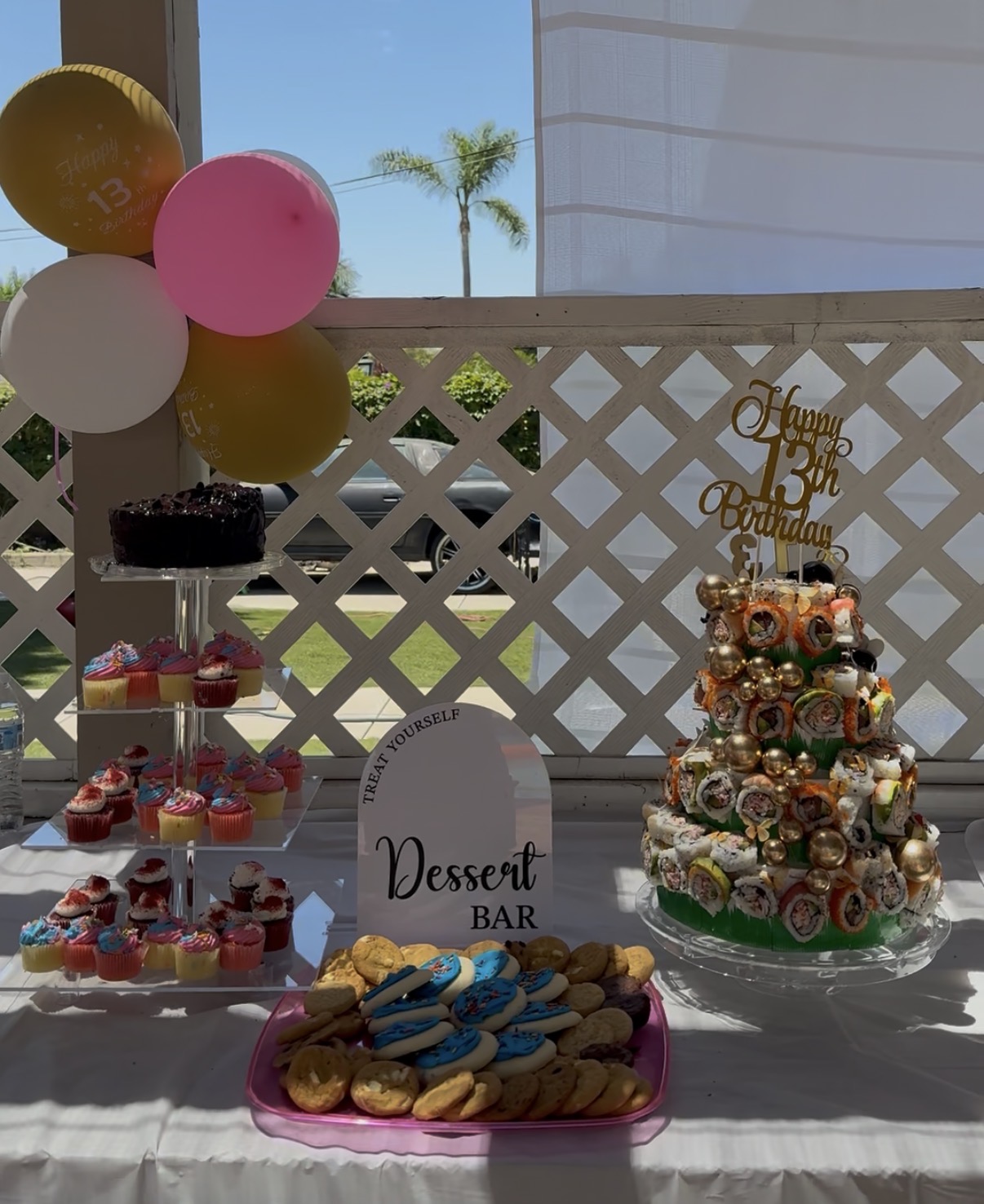 Treat Yourself Dessert Bar Sign, Dessert Bar Table Sign