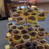 Cupcake Stand with Rechargeable Light - 4 Tiered Cupcake Tower Tree - Clear Cupcake Holder for 52 Cupcakes - Led Dessert Pastry Display Stand for Parties, Celebrations, and Events
