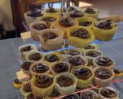 Cupcake Stand with Rechargeable Light - 4 Tiered Cupcake Tower Tree - Clear Cupcake Holder for 52 Cupcakes - Led Dessert Pastry Display Stand for Parties, Celebrations, and Events